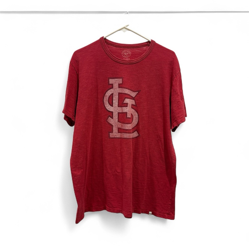 Red St. Louis Cardinals baseball Short Sleeve Tee size XL 47 Brand